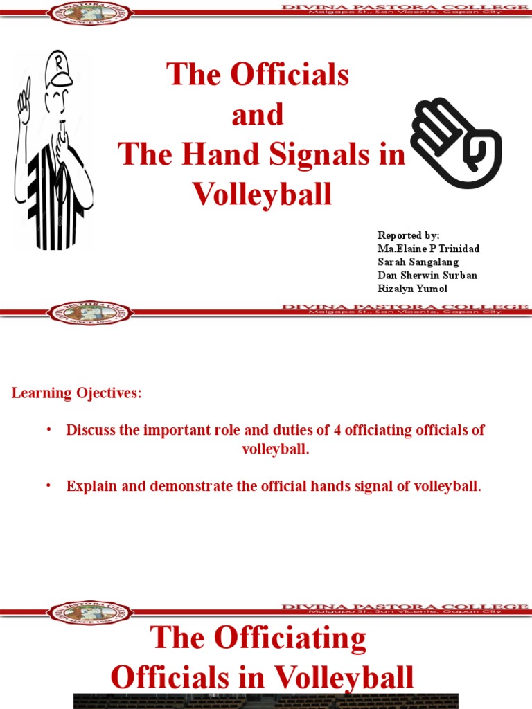 What is the Importance of Volleyball Official Hand Signals?
